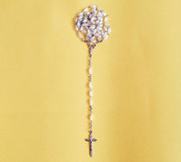 white rosary japamala chain order online kingnqueenz