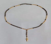 htread black golden beads japamals online