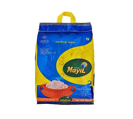 Mayil Matta Rice Vadi (Long Grain) Kerala Red Rice (kuthari ...