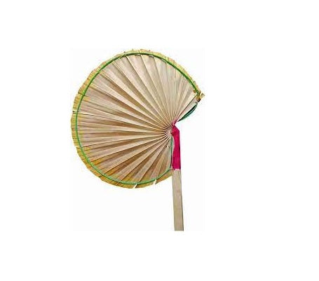 Handmade Traditional Palm Leaf Hand Fan Vishari  online kingnqueenz