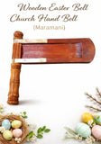 Wooden Easter Bell Church Hand Bell (Maramani)