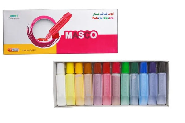 Masco Fabric Colours Pack of 12