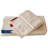 Off white Chutti Thorth Kerala cream chutty cotton bath towels end stitiched